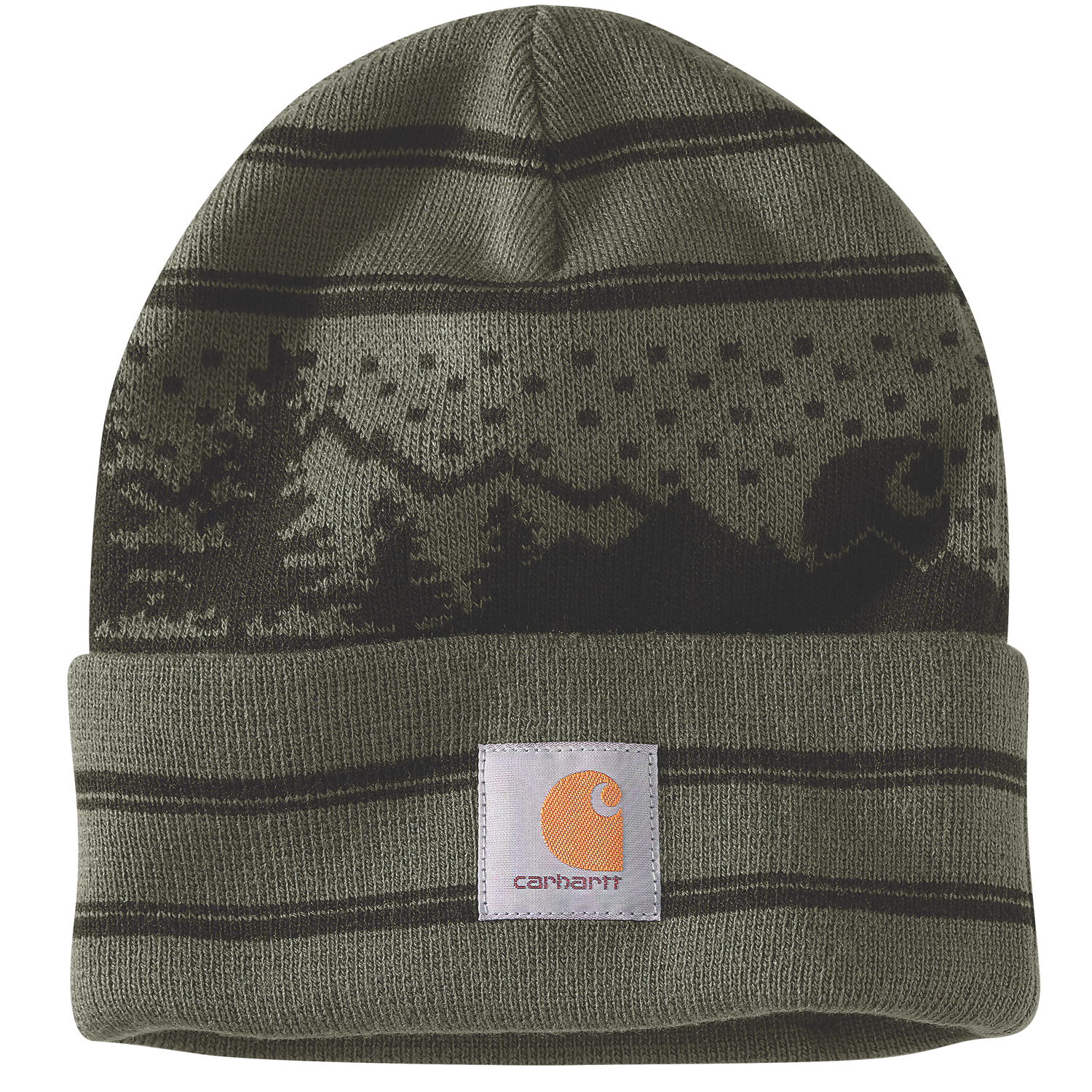 Carhartt Unisex Beanie, Knit Holiday Mütze aus Polyacryl, mit Carhartt Logo
