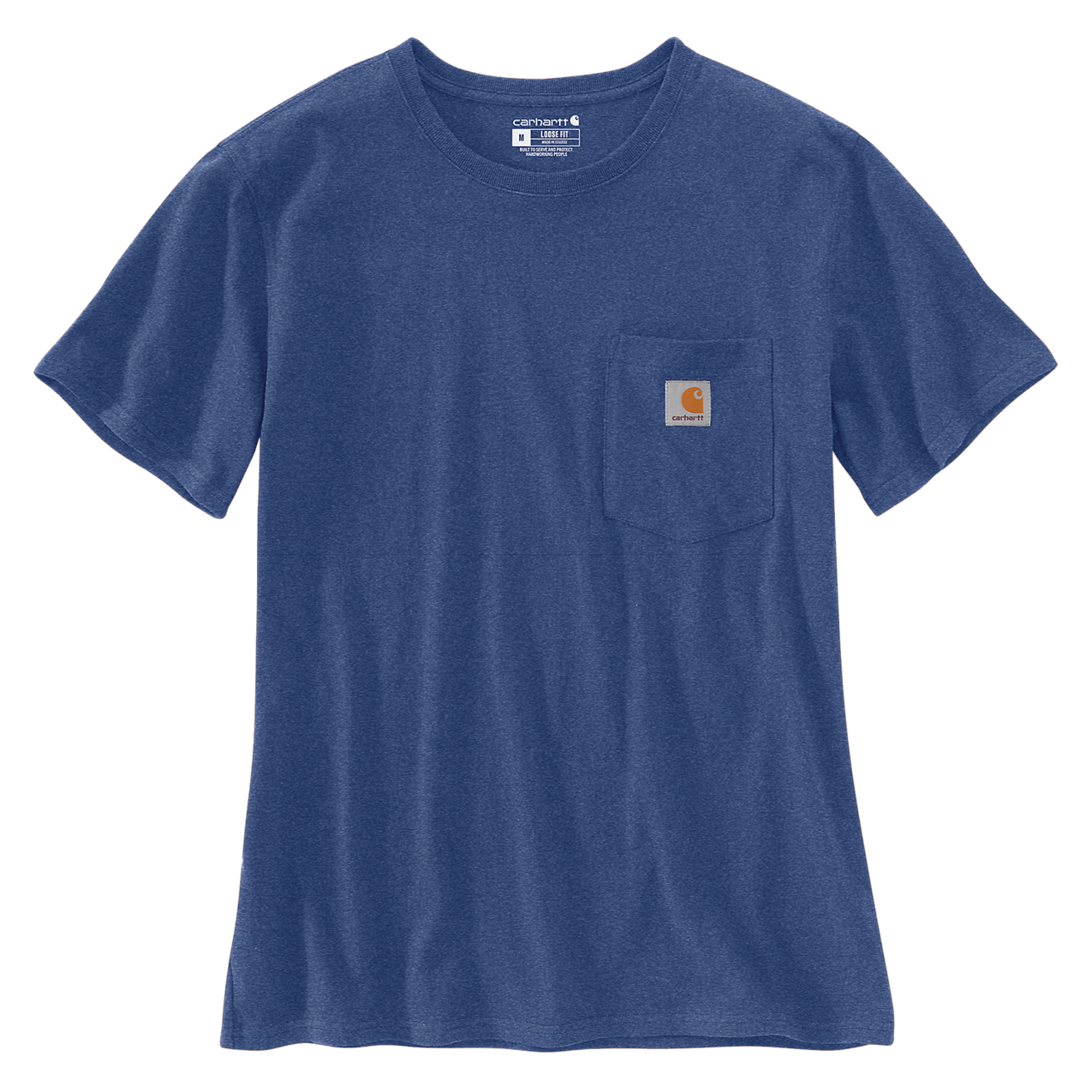 Carhartt Damen T-Shirt Pocket, Scout Blue 