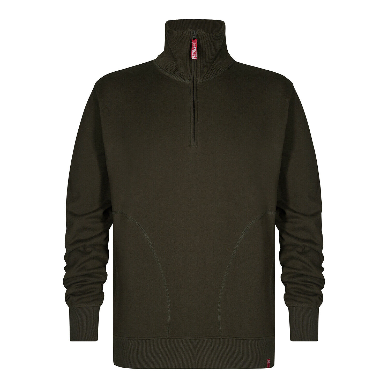 Engel Sweatshirt Standard, Forest Green, mit hohem Kragen