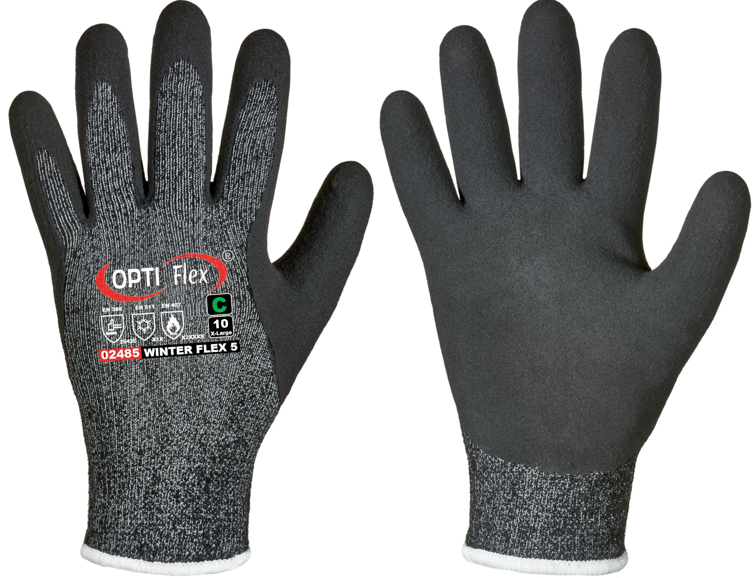 Feldtmann Handschuh Winter Flex 5 schwarz meliert