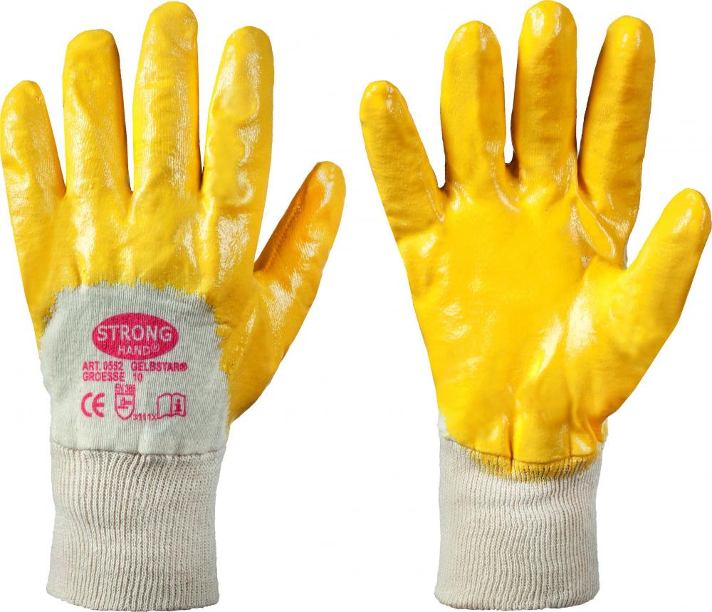 Feldtmann Handschuh Gelbstar Nitril gelb