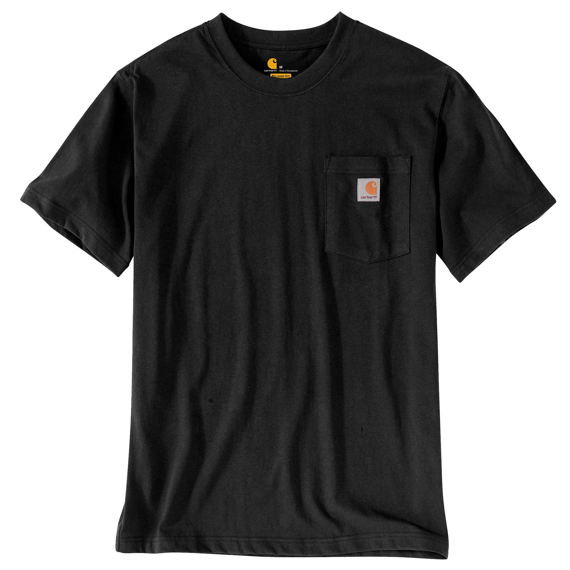 Carhartt Herren T-Shirt K87 Pocket, Schwarz