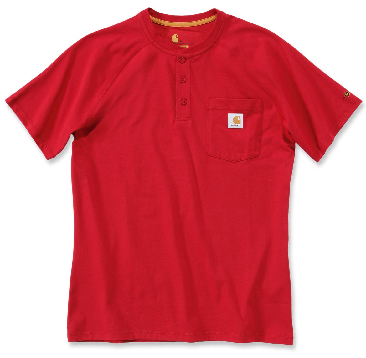 Carhartt Herren T-Shirt Force Dry mit Brusttasche, Rot