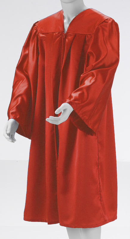 Kokott Robe Rot, glänzend, Graduation Gown, Chorrobe