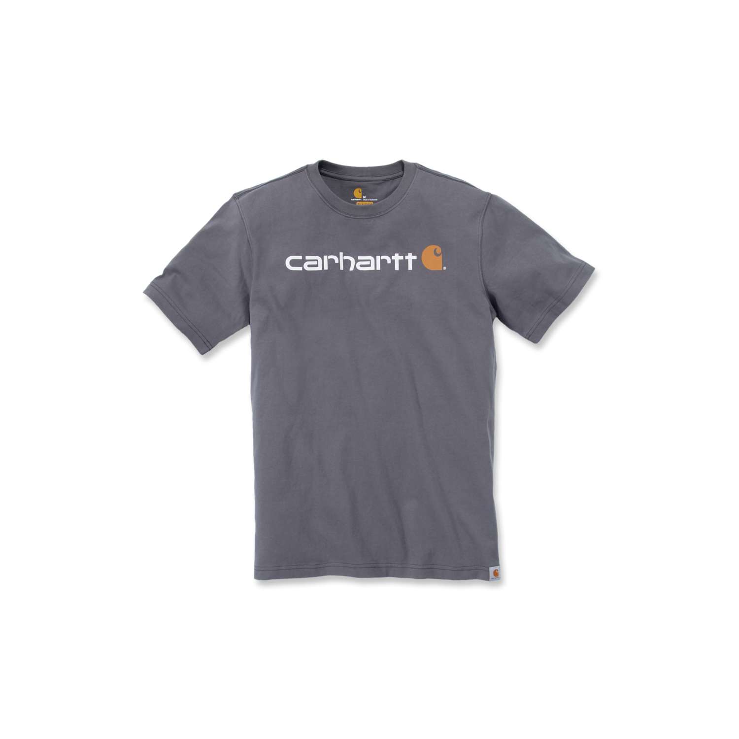 Carhartt Herren T-Shirt, Core Logo Graphic Shirt, Grau