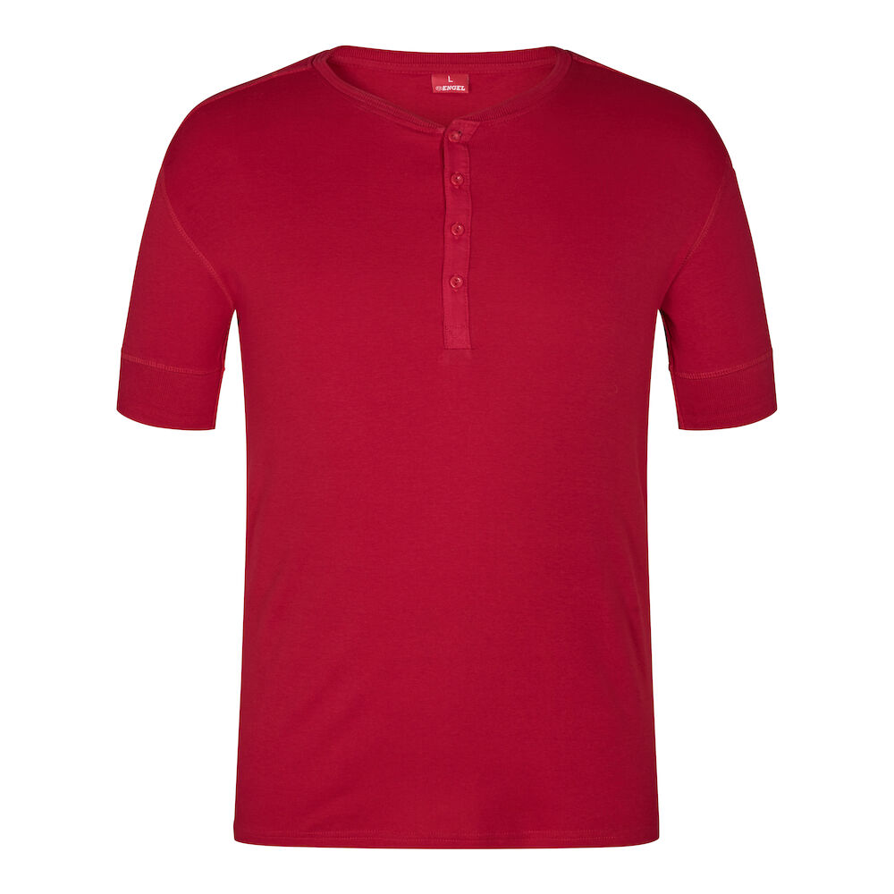 Engel T-Shirt Standard Grandad, Rot
