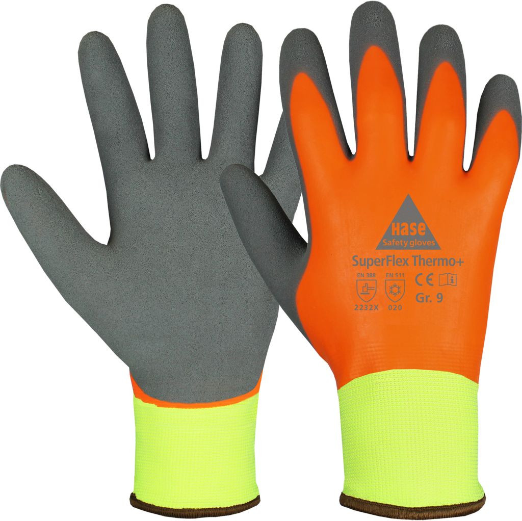 SUPERFLEX Thermo+ Handschuh Montage Polyester/Latex Kat. II, EN 388, EN 511