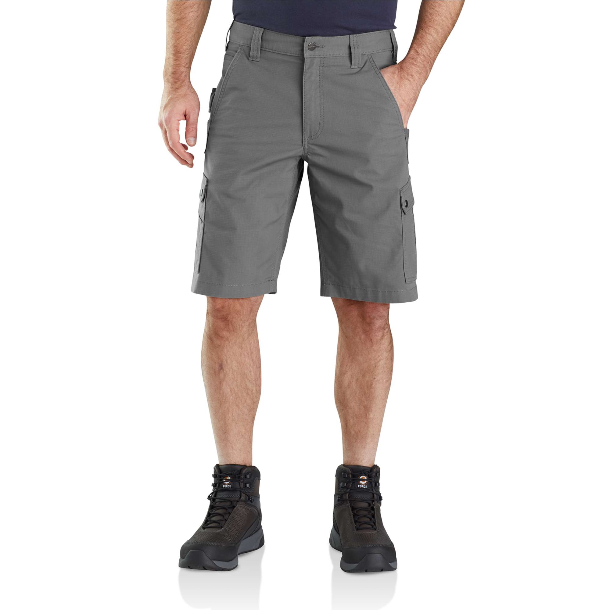 Carhartt Arbeitsshorts Rugged Flex Relaxed Fit Ripstop, Steel