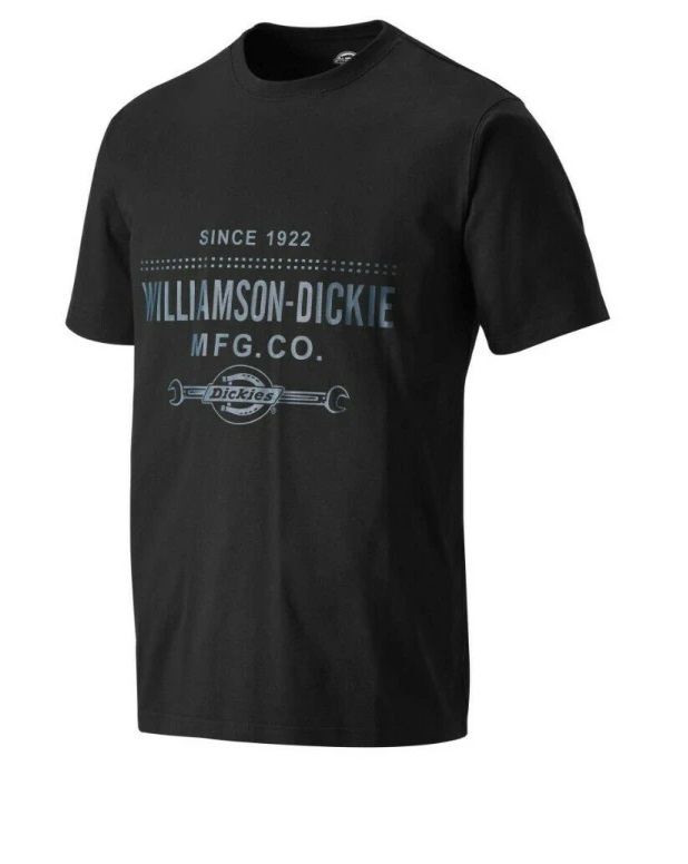 Dickies T-Shirt Castleton, Schwarz/Petrol