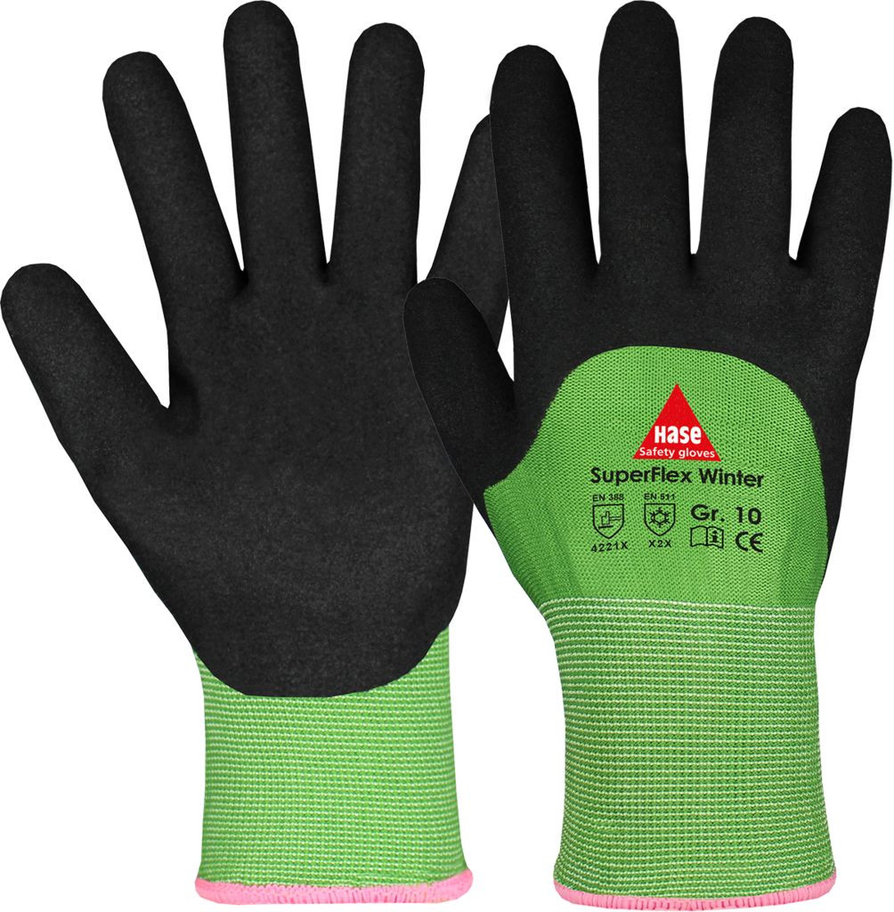 SUPERFLEX WINTER Handschuh Montage Polyester/Nitril Kat. II, EN 388, EN 511