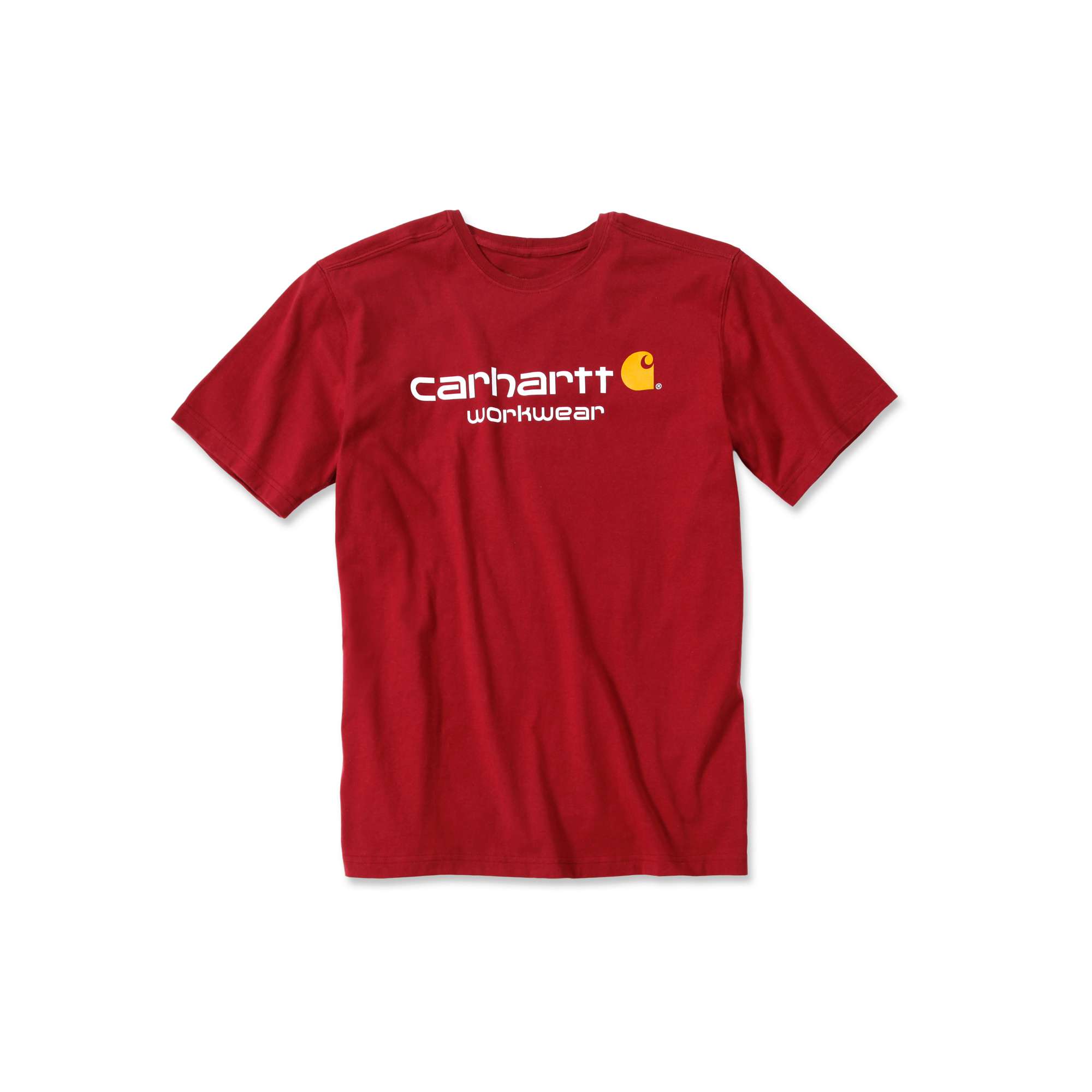 Carhartt Herren T-Shirt Carhartt Core Logo, Dunkelrot
