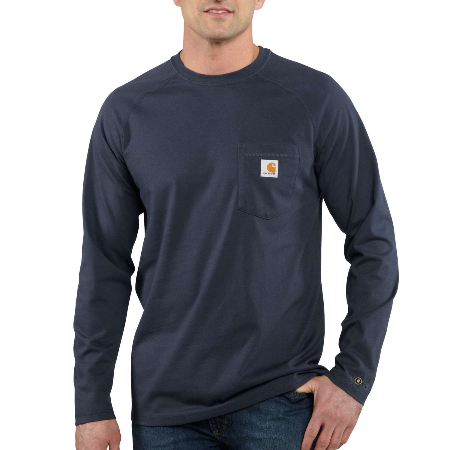 Carhartt Herren T-Shirt Force Dry. Marineblau