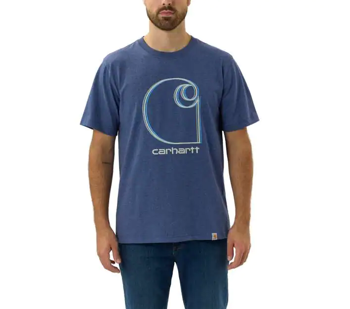 Carhartt Herren T-Shirt Graphic, Scout Blue