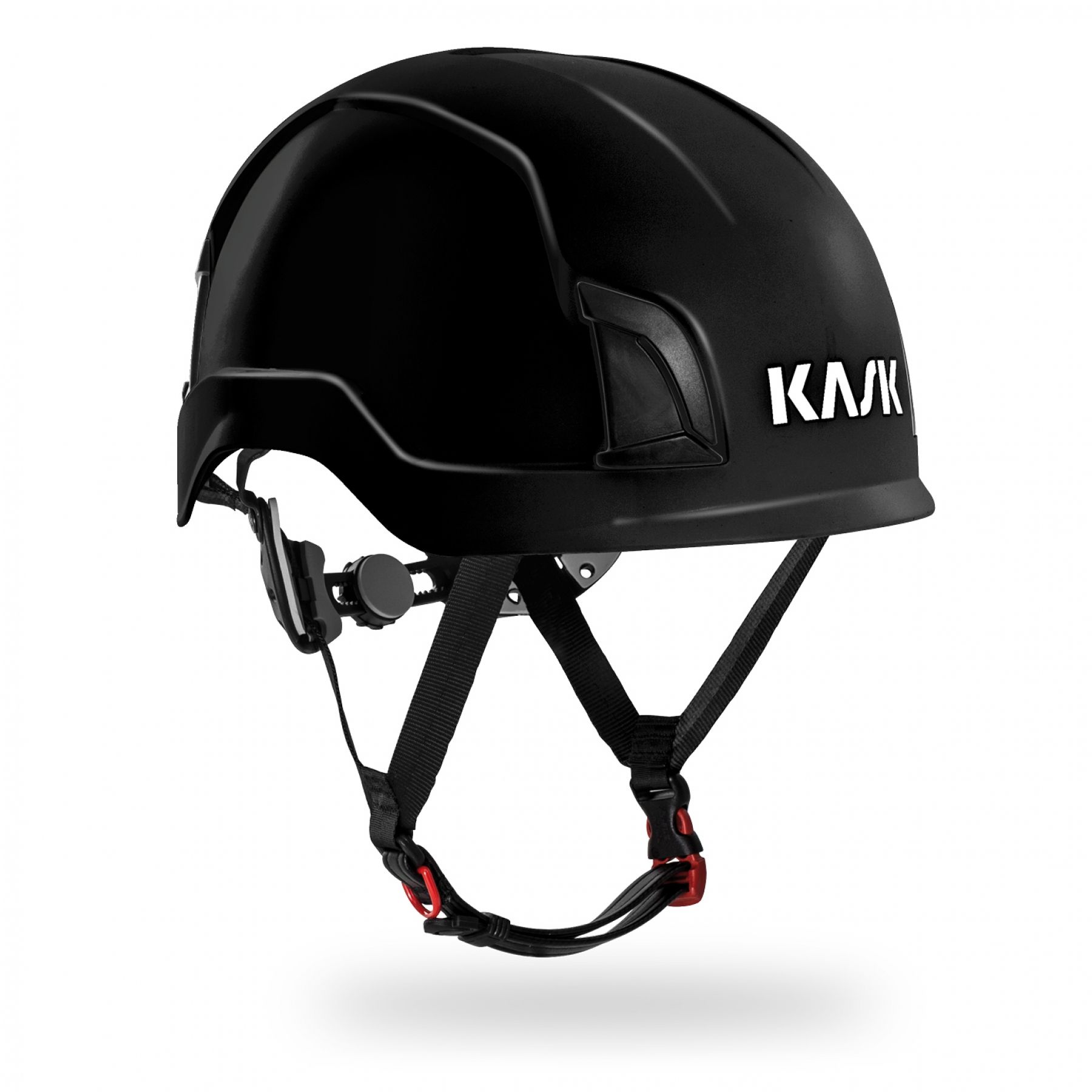 Kask Schutzhelm Zenith, Rigger Helm, schwarz, nach EN397 + EN50365 Norm mit Kinnriemen & Knebelverschluss