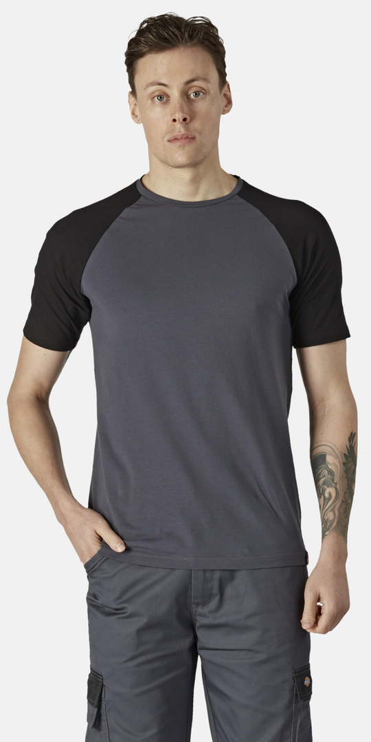 Dickies Unisex T-Shirt Temp iQ, Grau/Schwarz