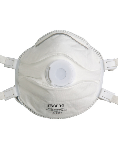 Singer 5 FFP3 NR D Atemschutzmasken mit Ventil, PSA, zertifiziert nach EN149:2001+A1:2009, CE zertifiziert