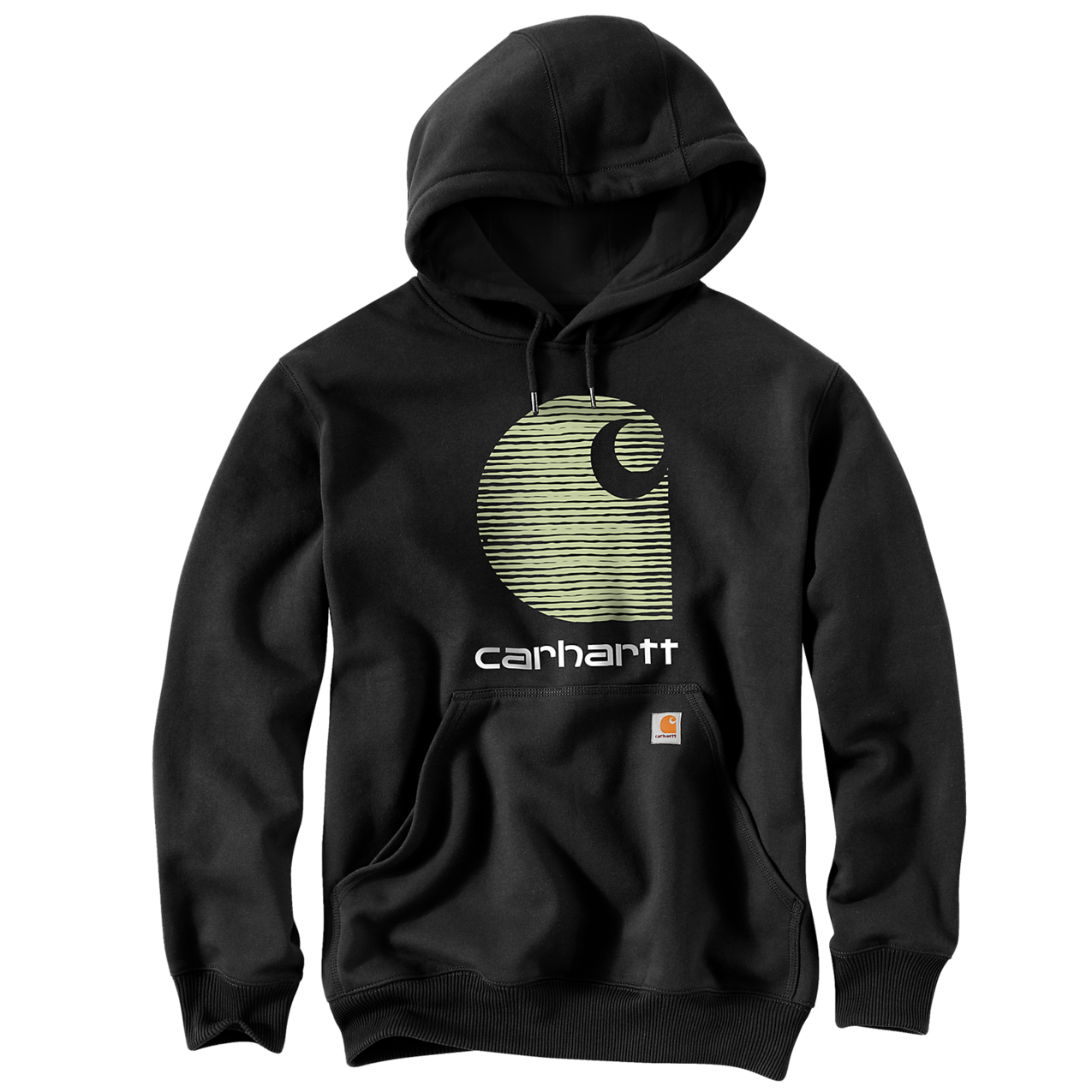 Carhartt Hoodie Rain Defender "C" Logo, Schwarz