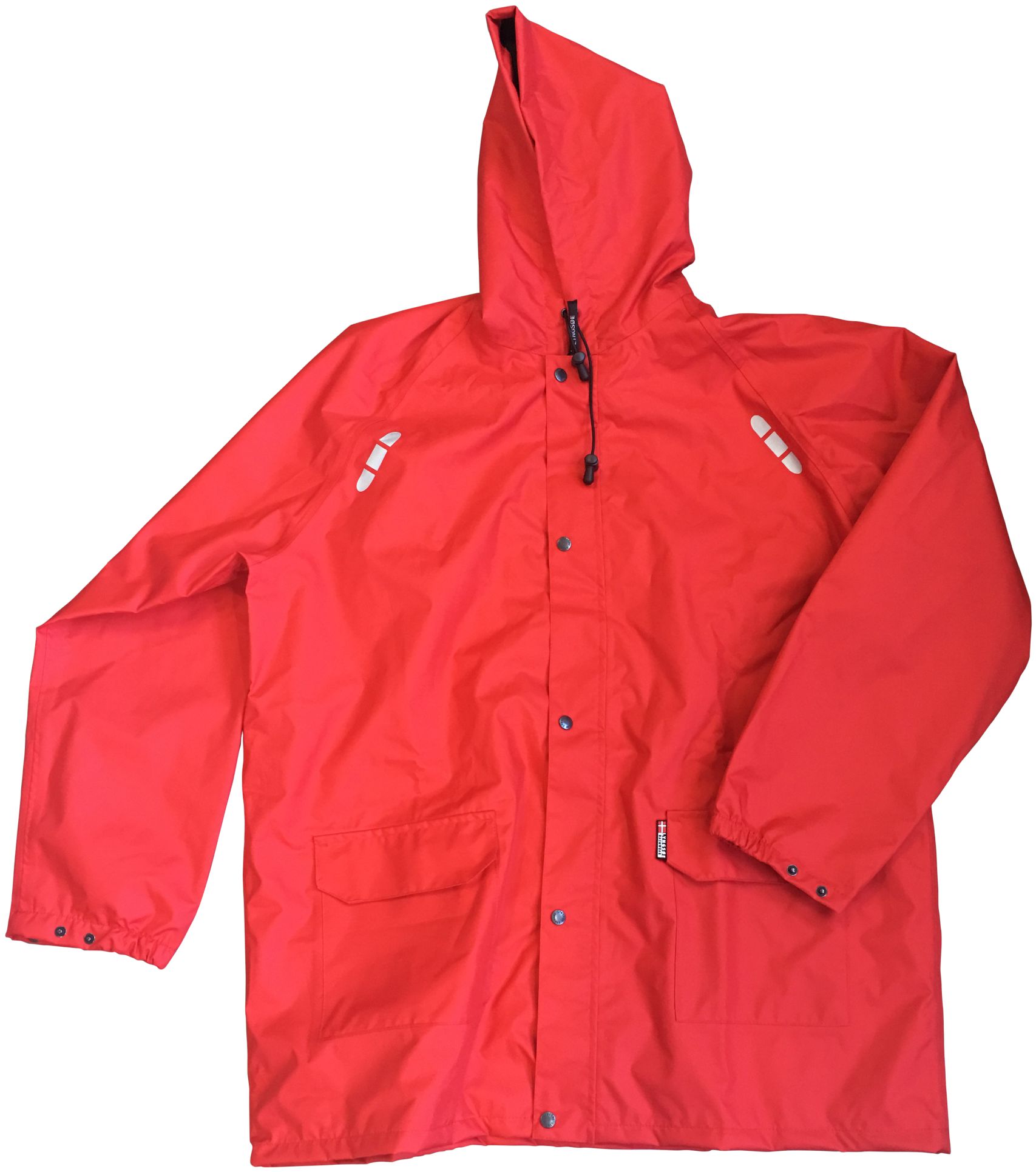 Regen-Arbeitsjacke rot 100%Polyester 300D PU beschichtet