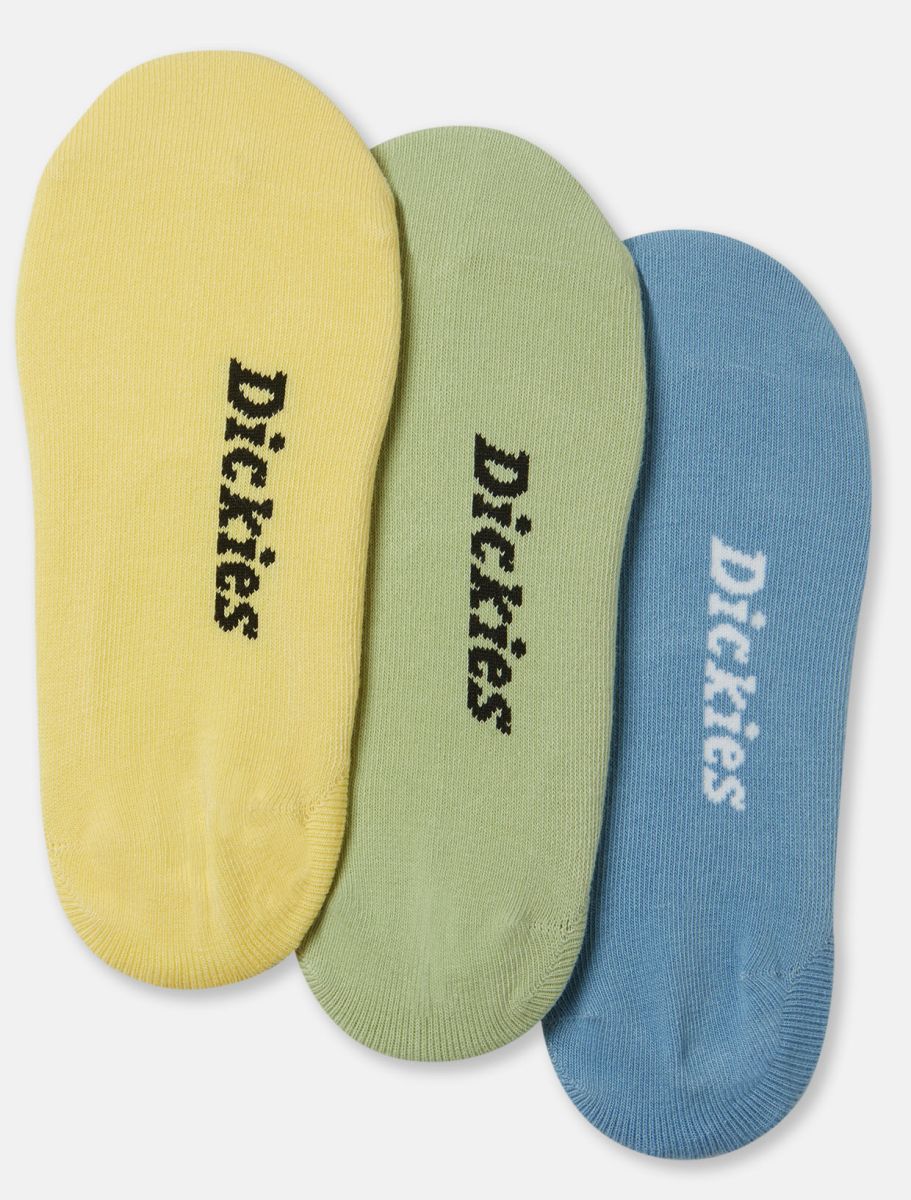 DICKIES Socken sehr flach - unsichtbar 3 Paar sortierte Farben