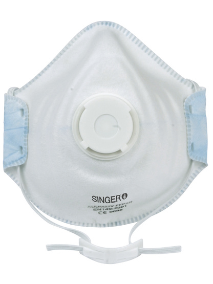 Singer 10 x FFP2 NR D Atemschutzmasken mit Ventil, zertifiziert nach EN149:2001+A1:2009