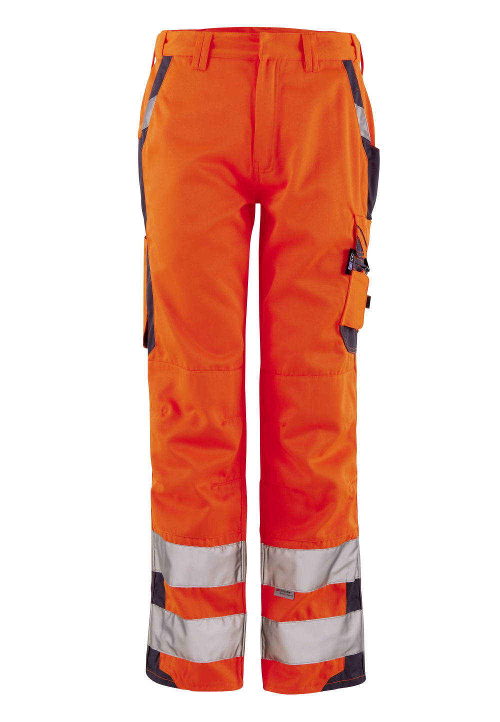 PKA Unisex Warnschutzhose, Orange/Grau
