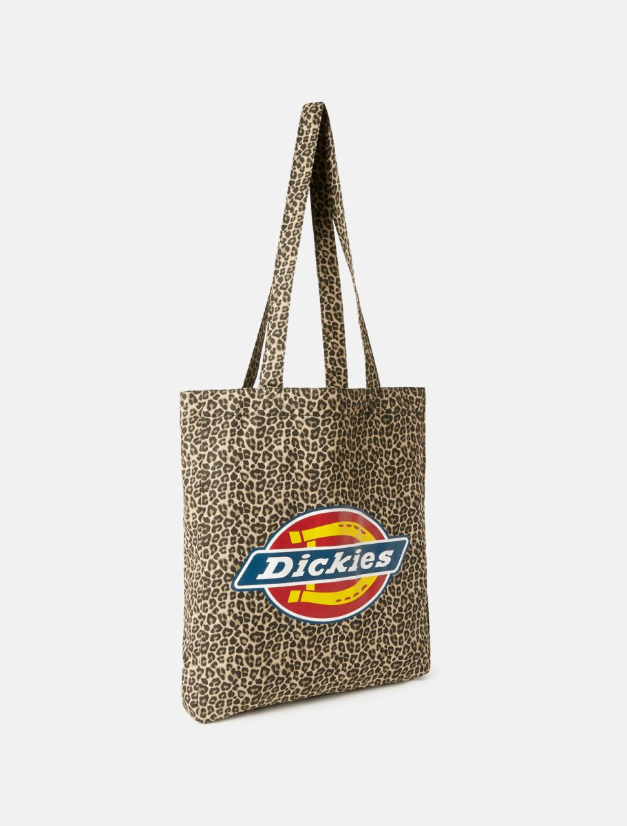 Dickies Stofftasche mit Leopardenmuster und Dickies Logo