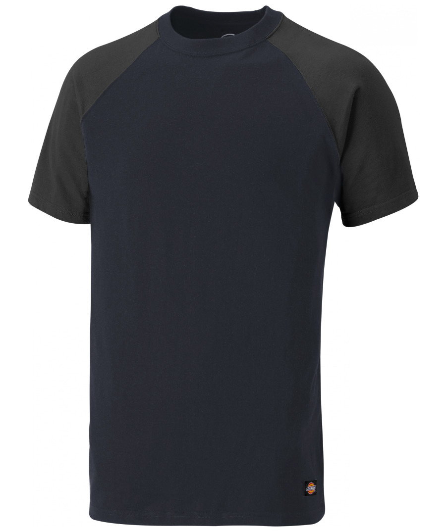Dickies Unisex T-Shirt Two Tone, marineblau/grau, 100% Baumwolle, Slim Fit
