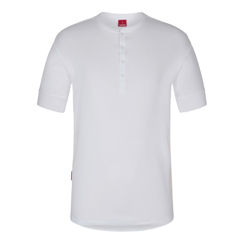Engel T-Shirt Standard Grandad, Weiß