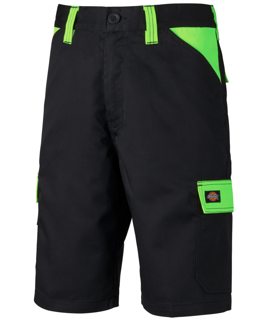 DICKIES Shorts EVERYDAY schwarz/lime grün