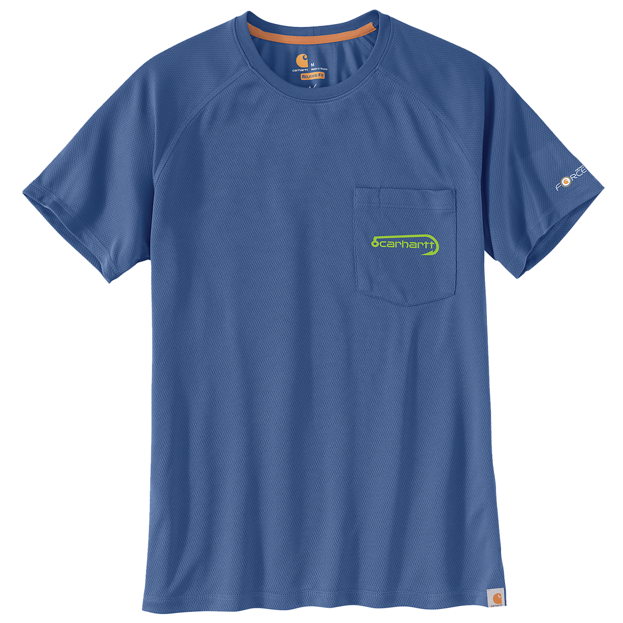 Carhartt Fishing T-Shirt mit UV-Schutz, Blue Heather 