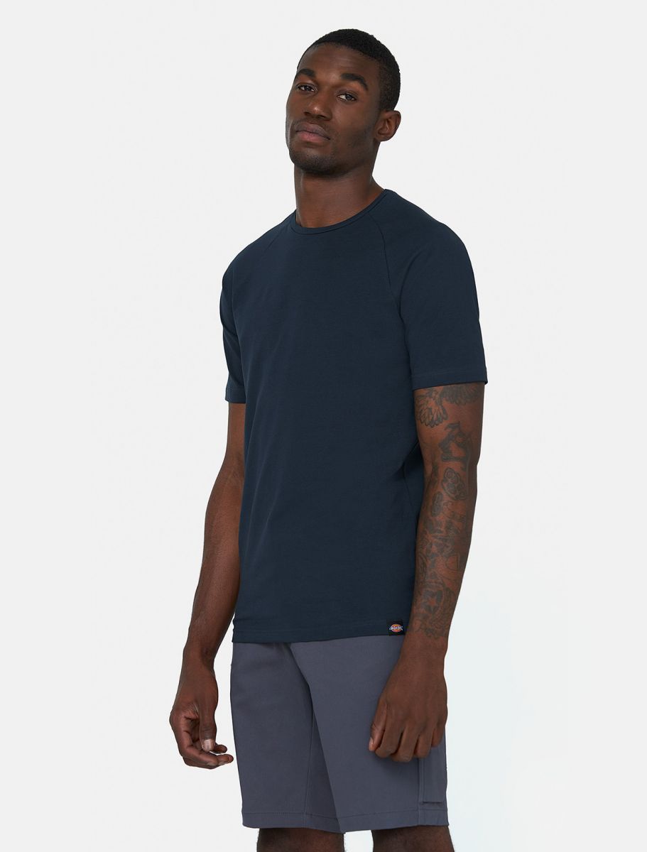 Dickies Unisex T-Shirt Temp iQ, marineblau