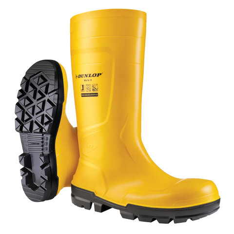 Stiefel gelb Dunlop Work-It full S5 Schafthöhe ca. 38cm EN345 S5 SR FO LG