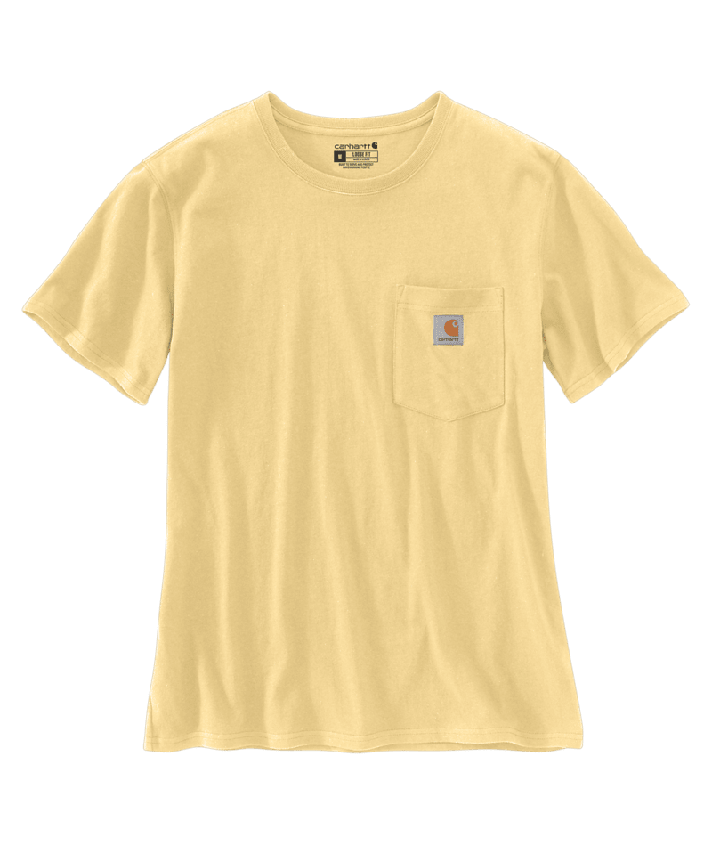 Carhartt Damen T-Shirt mit Brusttasche, Pale Sun 