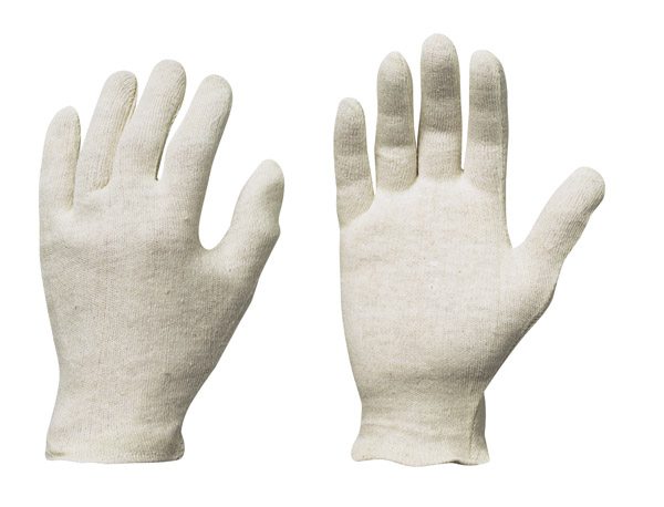 Handschuh Jilin aus Baumwolle rohweiß