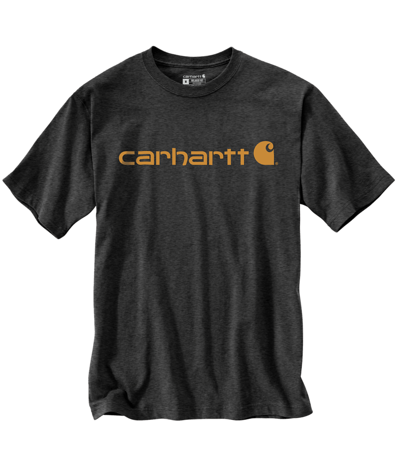 Carhartt Herren T-Shirt Core Logo, Carbon (Dunkelgrau)