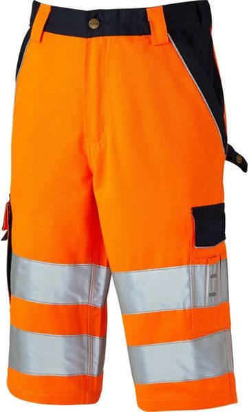 Dickies Herren Shorts, Warnschutzhose Industry Hi Vis orange 