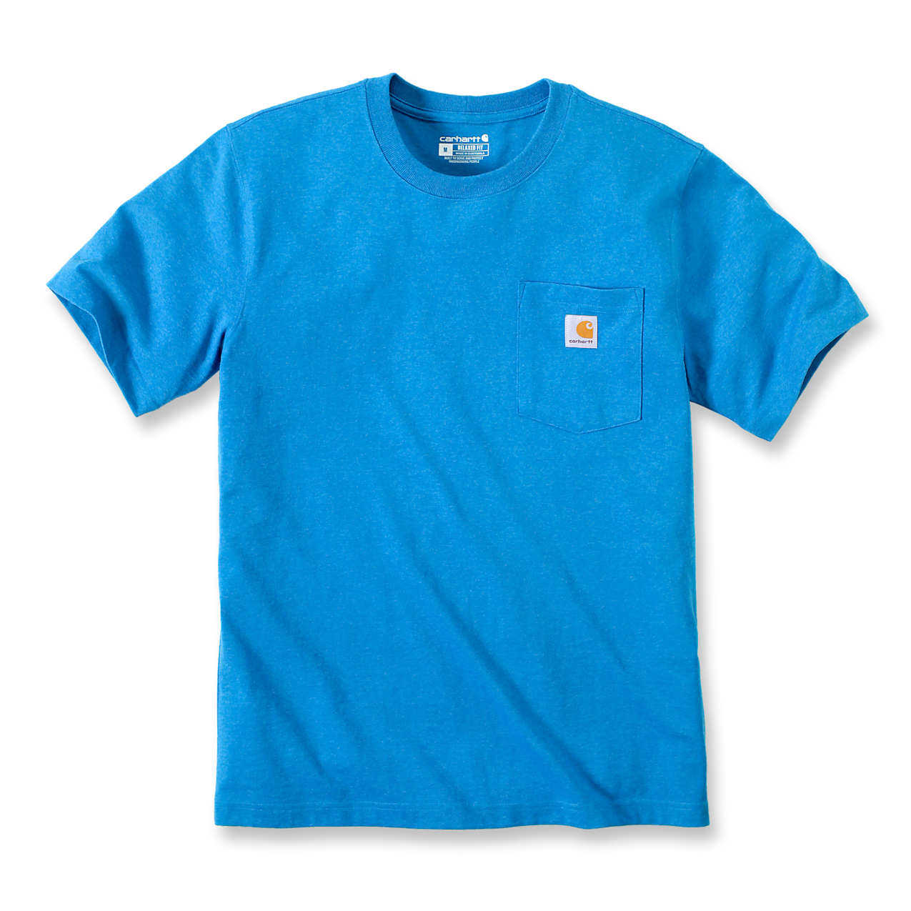 Carhartt T-Shirt K87 Pocket, Marine Blue Heather