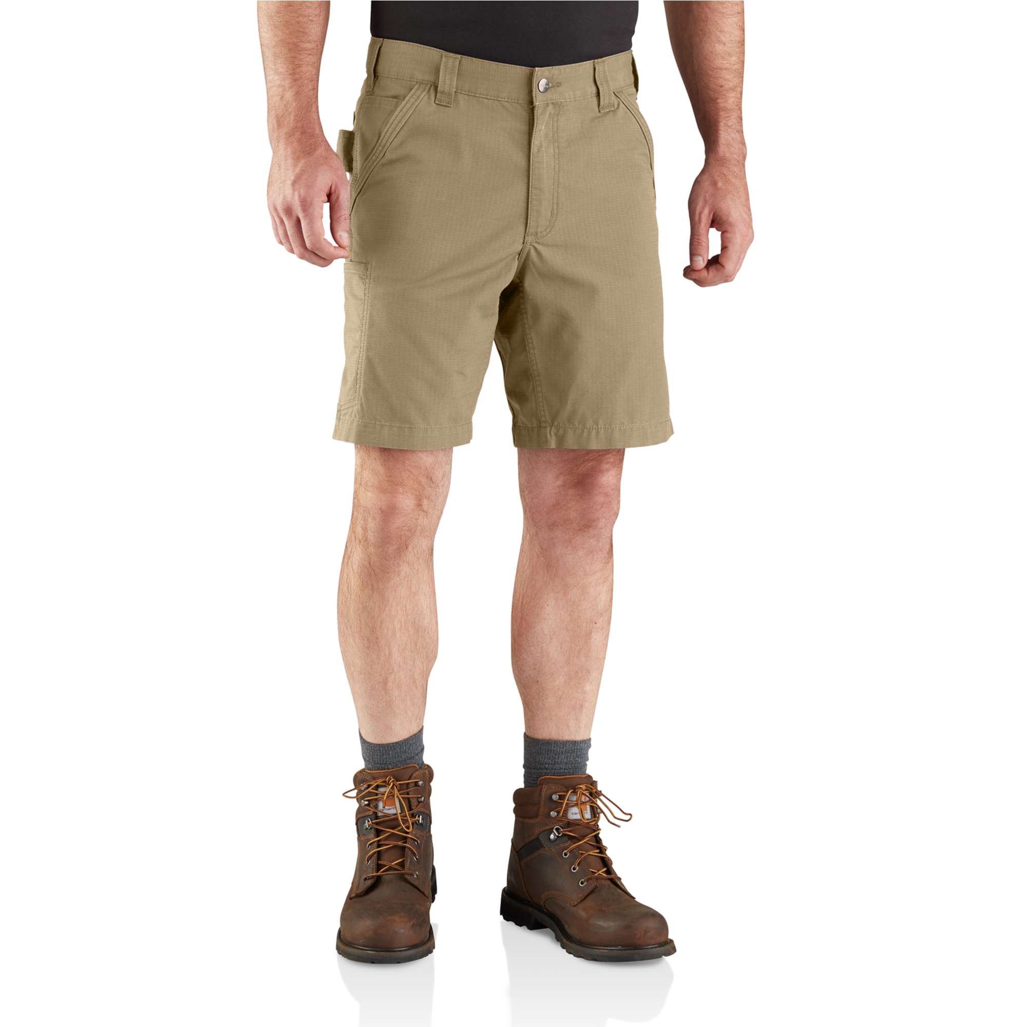 Force Relaxed Fit Ripstop Shorts Dark Khaki